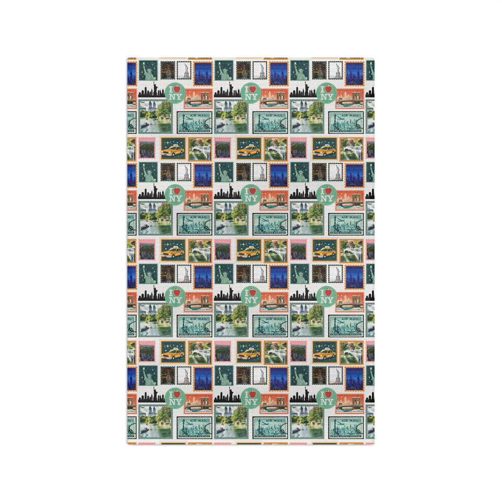 New York City Icons Microfiber Tea Towel | NYC Landmarks, Status of Liberty